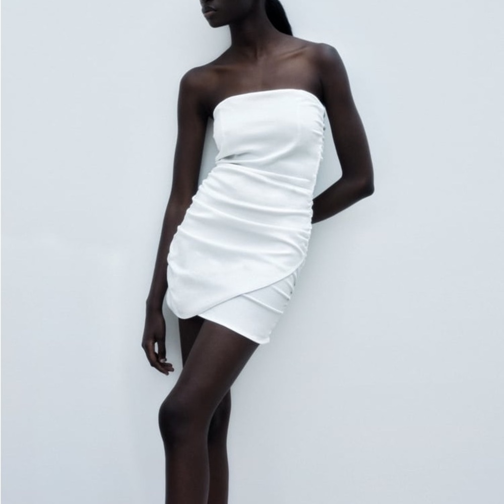 ZARA Draped Mini Dress